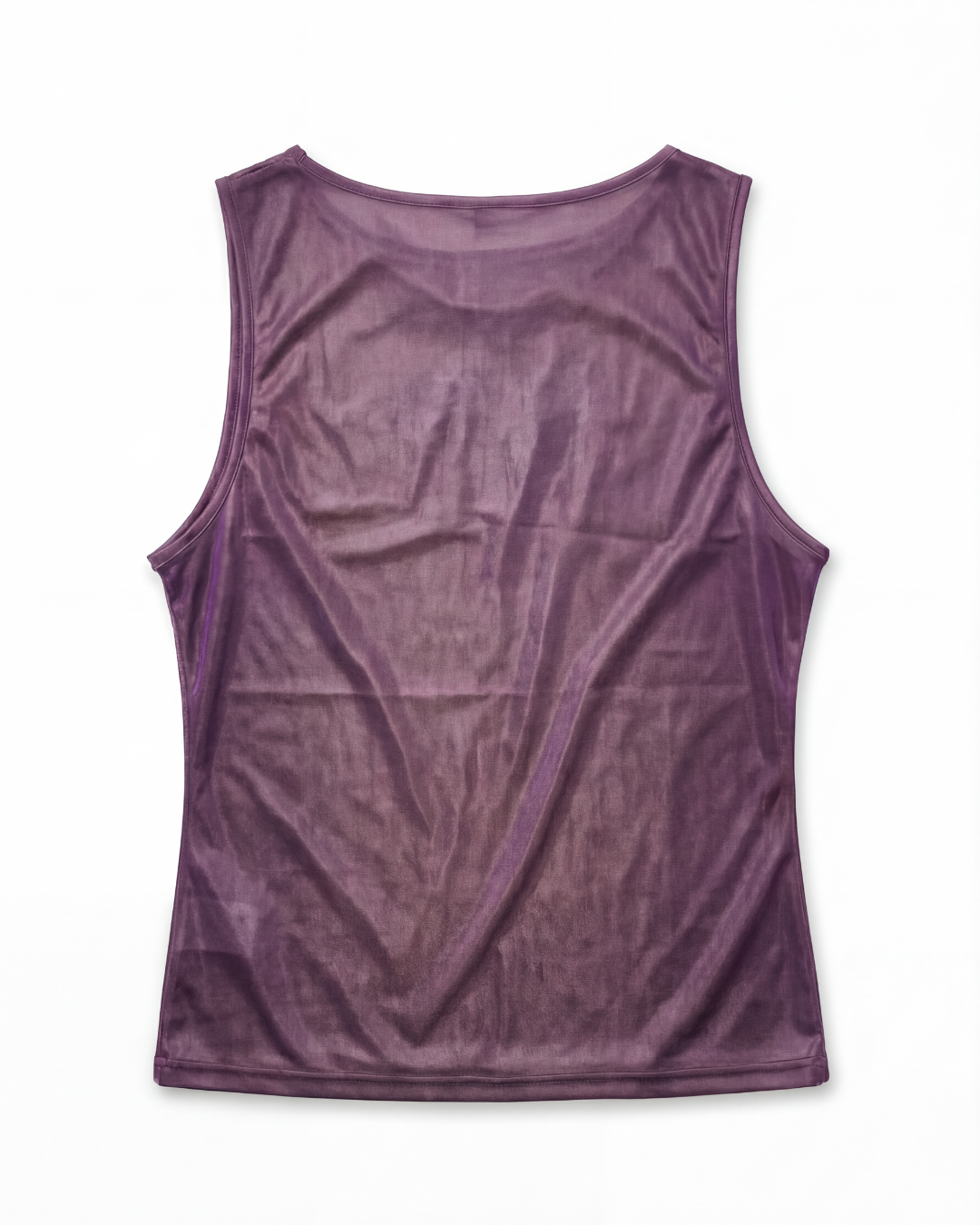 Purple tank top on a white background